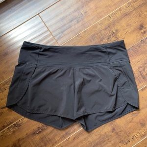 Black lulu lemon shorts.